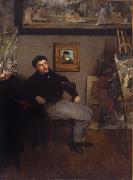 Tissot in an artist's studio (nn01) James Tissot